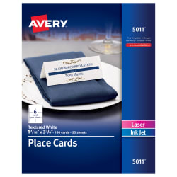 Avery Small Printable Tent Cards 2 X 3 1 2 160 Cards