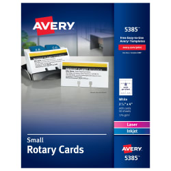 Avery Large Printable Rotary Cards 3 X 5 150 Cards 5386