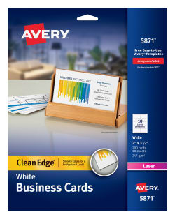 Avery Business Cards 2 X 3 1 2 Sure Feed Inkjet 250