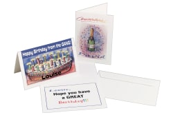 Avery Half Fold Greeting Cards Matte 5 1 2 X 8 1 2 20 Cards 3265