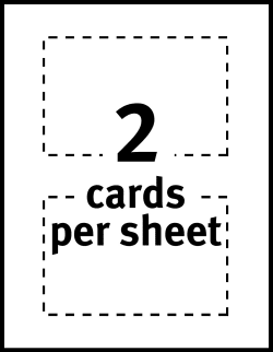 Avery Postcards Matte Two Sided Printing 4 X 6 100 Cards 8386