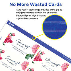 Avery Business Cards 2 X 3 1 2 Sure Feed Inkjet 250 Cards 8371 Avery Com