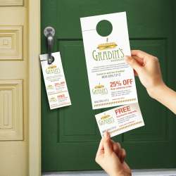 Avery(R) Door Hangers with Tear-Away Cards, 4-1/4