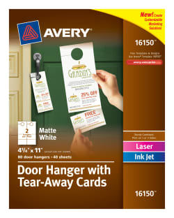 Avery Self Laminating Id Cards 30 Cards 5361 Avery Com