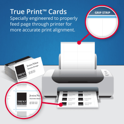 Inkjet Printers Printable Business Cards Heavyweight 8877 White-New 400 Cards 2 x 3.5 Clean Edge 