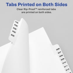 s /set 26 Tab Avery Premium Collated Legal Exhibit Divider Printed1-25 