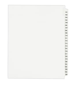 11916 6 Avery Individual Legal Exhibit Dividers Side Tab Pack of 25 8.5 x 11 inches Avery Style 