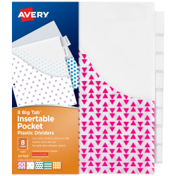 Avery Insertable Big Tab Dividers 8-Tab Letter 24 Sets 11115 