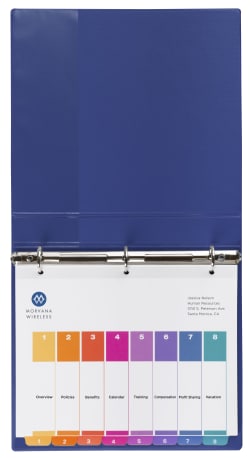 Avery Customizable Table Of Contents Dividers Ready Index Printable Section Titles Preprinted 1 8 Multicolor Tabs 3 Sets 11071