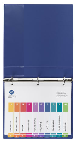Avery Ready Index Customizable Table Of Contents Multicolor Dividers 10-Tab 