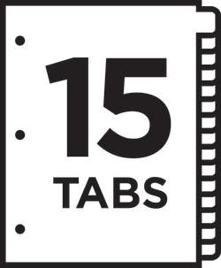 Avery Customizable Table Of Contents Dividers Ready Index Printable Section Titles Preprinted 1 15 Multicolor Tabs 3 Sets 11074