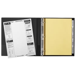 Avery Big Tab Insertable Dividers Buff Paper Clear Tabs 5 Tab Set 11110