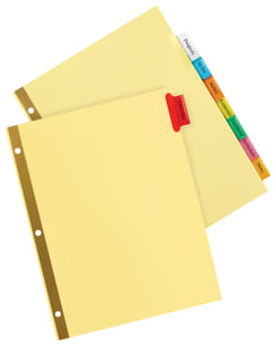 Avery Big Tab Insertable Dividers Buff Paper 8 Tab Set Multicolor 11111