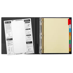 AVE11111 Avery Worksaver Big Tab Reinforced Dividers Multicolor Tabs 8-Tab 
