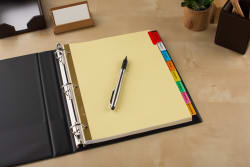 Avery Big Tab Insertable Dividers Buff Paper 8 Tab Set Multicolor 11111