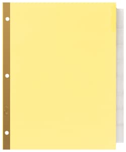 Avery Big Tab Insertable Dividers Buff Paper Clear Tabs 8 Tab Set 11112