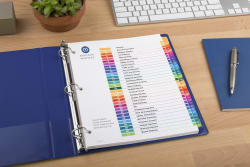 Avery Ready Index 31 Number Dividers Customizable Table Of Contents Classic Multicolor Tabs 1 Set 11129