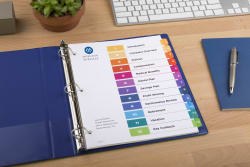 Avery Customizable Table Of Contents Dividers Ready Index Printable Section Titles Preprinted 1 12 Multicolor Tabs 1 Set 11141