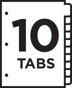 Avery® Ready Index® 10 Tab Binder Dividers, Multicolor Tabs ...
