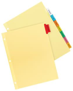 Avery Big Tab™ Insertable Dividers 8-Tab Set, Multicolor ...