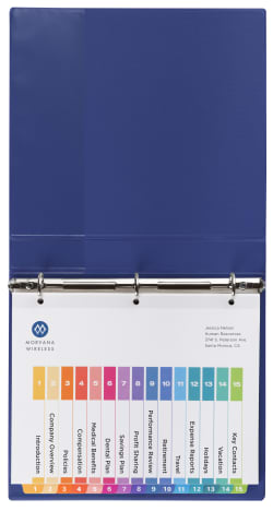 Avery® Ready Index® 15 Tab Binder Dividers, Multicolor Tabs ...