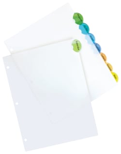 Avery Insertable Style Edge Plastic Dividers 8 Tab Set Multicolor 11201
