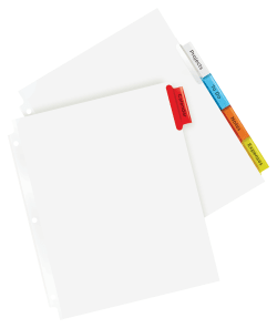 Avery Big Tab Insertable Extra Wide Dividers Multicolor 11220 Avery Com