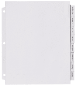 Avery Big Tab Insertable Extra Wide Dividers Clear Tabs 8 Tab Set 11223