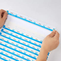 Avery Print Apply Clear Label Sheet Refills 5 Tab 3 Sheets 11225 Avery Com