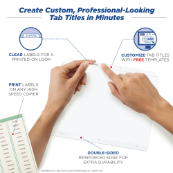 Avery Print Apply Dividers 5 Tabs 5 Sets 11421 Avery Com