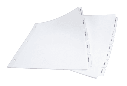 Avery Print Apply Clear Label Ecofriendly Dividers Index Maker Easy Apply Printable Label Strip 8 White Tabs 5 Sets 11581