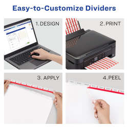 Avery EcoFriendly Print & Apply Dividers 8 Tabs, 5 Sets ...
