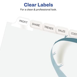 Avery EcoFriendly Print & Apply Dividers 12 Tabs, 5 Sets ...