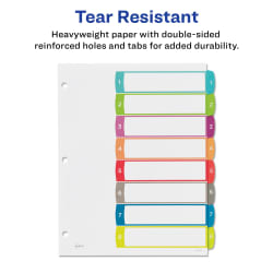 Avery® Ready Index® 8 Tab Binder Dividers, Contemporary Multicolor 