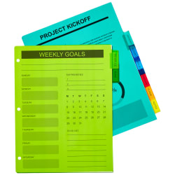 Avery® 8-Tab Binder Dividers, Big Tab™ Insertable Plastic Dividers,  Multicolor, 1 Set (11901)
