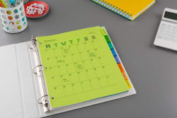 Avery Big Tab Insertable Plastic Dividers 8 Tab Set Multicolor 11901
