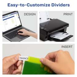 Avery® 8-Tab Binder Dividers, Big Tab™ Insertable Plastic Dividers,  Multicolor, 1 Set (11901)