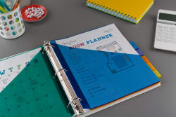 Avery Big Tab Insertable Two Pocket Plastic Dividers 8 Tab Set Multicolor 11907