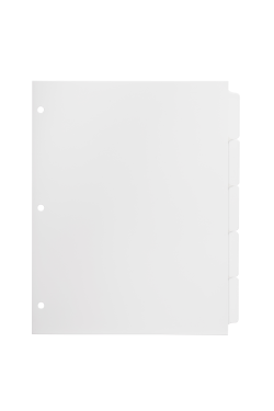 Avery Print & Apply Plastic Dividers 5 Sets (12449) | Avery.com