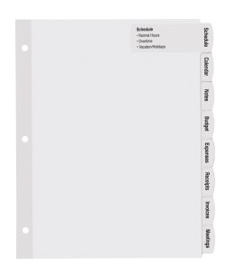 Avery Big Tab Large Label Dividers Easy Peel Labels 8 Tabs 4 Sets 14439