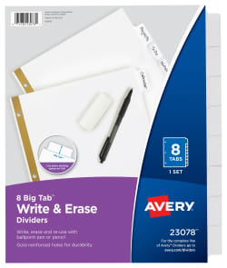 Avery Print Apply Divider Index Maker Easy Apply Clear