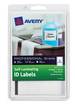 Avery Water Resistant Wraparound Labels 9 3 4 X 1 1 4 40