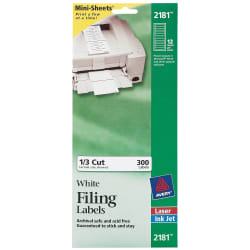 Avery File Folder Labels 2/3