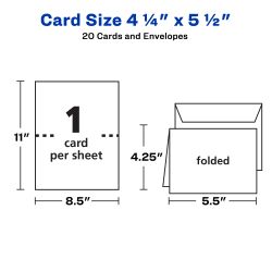 avery quarter fold greeting cards 4 1 4 x 5 1 2 matte white 20 cards with envelopes 3266 avery com