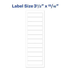Avery® Dot Matrix Printer Address Labels, 15/16