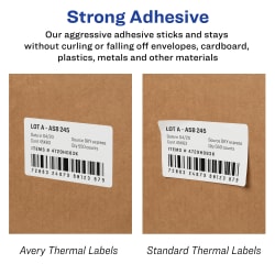 Tera Shipping Labels Versandetiketten 30 x 50 mm 1000 Labels x 12 Rollen = 12.000 Labels für Verschiedene Drucker BPA-Frei Selbstklebend Adressetiketten mit Gratis-Etiketten für Zerbrechliche Waren 