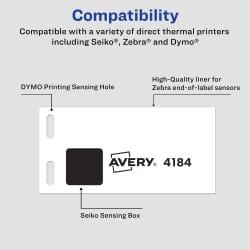 Avery® Direct Thermal Multipurpose Labels, 1