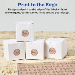 Avery® Kraft Brown Round Labels, ¾