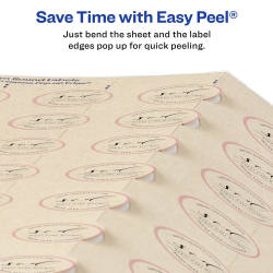 Avery® Kraft Brown Round Labels, ¾