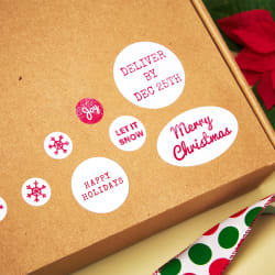 Avery® Matte White Round Labels with Sure Feed™, ¾
